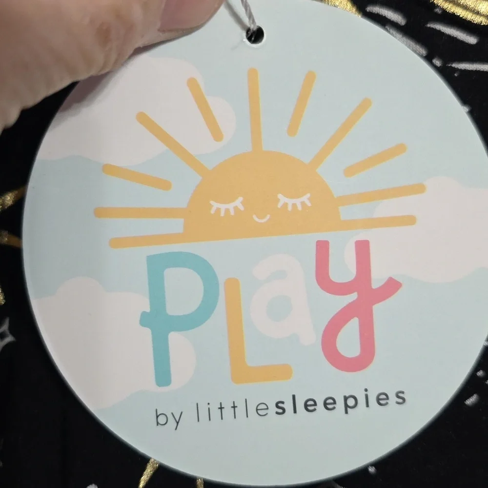 NWT PLAY by Little Sleepies Girl's Twirl  Dress Celebration Stars‎ Bamboo Sz 5